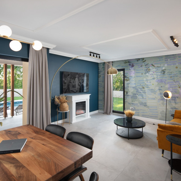 Dnevni boravak, Green Frame Garden villa West, Green Frame villas Butkovići